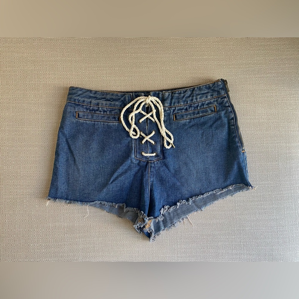 BDG High Waist Denim Shorts